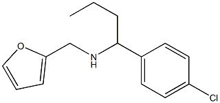 [1-(4-chlorophenyl)butyl](furan-2-ylmethyl)amine Struktur