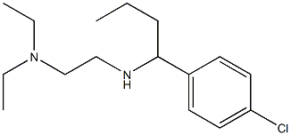 [1-(4-chlorophenyl)butyl][2-(diethylamino)ethyl]amine Struktur