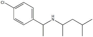 [1-(4-chlorophenyl)ethyl](4-methylpentan-2-yl)amine Struktur