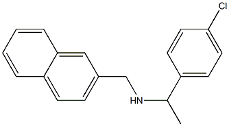 [1-(4-chlorophenyl)ethyl](naphthalen-2-ylmethyl)amine Struktur