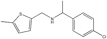 [1-(4-chlorophenyl)ethyl][(5-methylthiophen-2-yl)methyl]amine Struktur