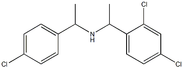 [1-(4-chlorophenyl)ethyl][1-(2,4-dichlorophenyl)ethyl]amine Struktur