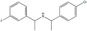 [1-(4-chlorophenyl)ethyl][1-(3-fluorophenyl)ethyl]amine Struktur