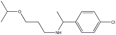 [1-(4-chlorophenyl)ethyl][3-(propan-2-yloxy)propyl]amine Struktur