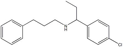 [1-(4-chlorophenyl)propyl](3-phenylpropyl)amine Struktur