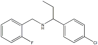 [1-(4-chlorophenyl)propyl][(2-fluorophenyl)methyl]amine Struktur