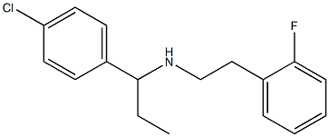 [1-(4-chlorophenyl)propyl][2-(2-fluorophenyl)ethyl]amine Struktur