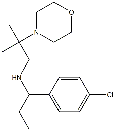 [1-(4-chlorophenyl)propyl][2-methyl-2-(morpholin-4-yl)propyl]amine Struktur