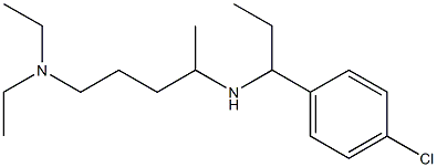 [1-(4-chlorophenyl)propyl][5-(diethylamino)pentan-2-yl]amine Struktur