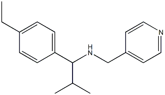 [1-(4-ethylphenyl)-2-methylpropyl](pyridin-4-ylmethyl)amine Struktur