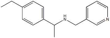 [1-(4-ethylphenyl)ethyl](pyridin-3-ylmethyl)amine Struktur