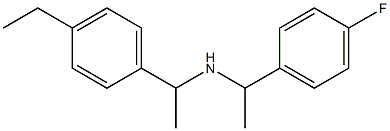 [1-(4-ethylphenyl)ethyl][1-(4-fluorophenyl)ethyl]amine Struktur