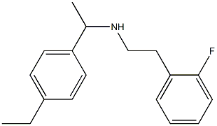 [1-(4-ethylphenyl)ethyl][2-(2-fluorophenyl)ethyl]amine Struktur