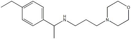 [1-(4-ethylphenyl)ethyl][3-(morpholin-4-yl)propyl]amine Struktur