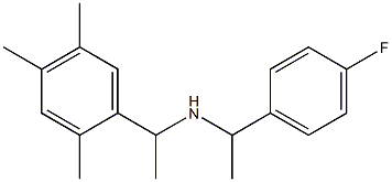 [1-(4-fluorophenyl)ethyl][1-(2,4,5-trimethylphenyl)ethyl]amine Struktur