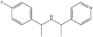 [1-(4-fluorophenyl)ethyl][1-(pyridin-4-yl)ethyl]amine Struktur