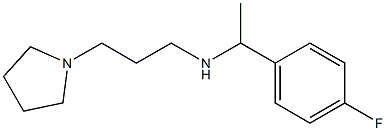 [1-(4-fluorophenyl)ethyl][3-(pyrrolidin-1-yl)propyl]amine Struktur