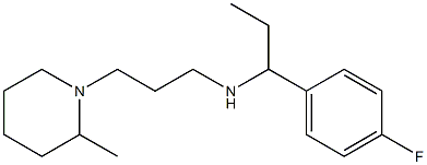 [1-(4-fluorophenyl)propyl][3-(2-methylpiperidin-1-yl)propyl]amine Struktur