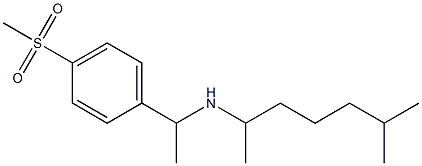 [1-(4-methanesulfonylphenyl)ethyl](6-methylheptan-2-yl)amine Struktur