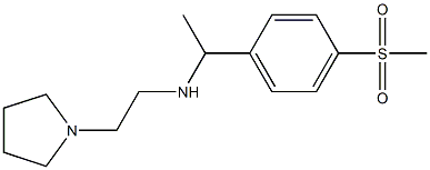 [1-(4-methanesulfonylphenyl)ethyl][2-(pyrrolidin-1-yl)ethyl]amine Struktur