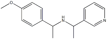 [1-(4-methoxyphenyl)ethyl][1-(pyridin-3-yl)ethyl]amine Struktur