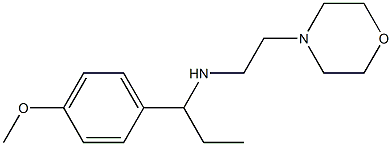 [1-(4-methoxyphenyl)propyl][2-(morpholin-4-yl)ethyl]amine Struktur