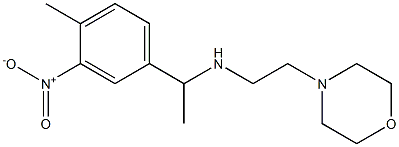 [1-(4-methyl-3-nitrophenyl)ethyl][2-(morpholin-4-yl)ethyl]amine Struktur