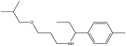 [1-(4-methylphenyl)propyl][3-(2-methylpropoxy)propyl]amine Struktur