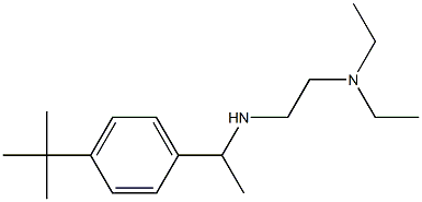 [1-(4-tert-butylphenyl)ethyl][2-(diethylamino)ethyl]amine Struktur