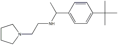 [1-(4-tert-butylphenyl)ethyl][2-(pyrrolidin-1-yl)ethyl]amine Struktur