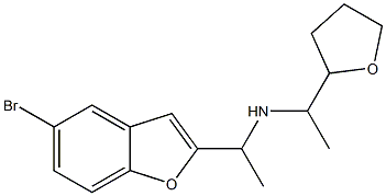 [1-(5-bromo-1-benzofuran-2-yl)ethyl][1-(oxolan-2-yl)ethyl]amine Struktur