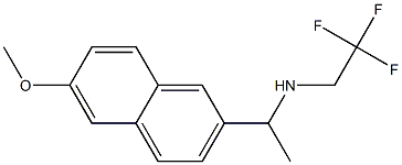 [1-(6-methoxynaphthalen-2-yl)ethyl](2,2,2-trifluoroethyl)amine Struktur