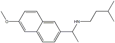 [1-(6-methoxynaphthalen-2-yl)ethyl](3-methylbutyl)amine Struktur