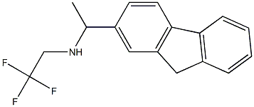 [1-(9H-fluoren-2-yl)ethyl](2,2,2-trifluoroethyl)amine Struktur