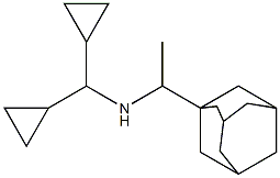 [1-(adamantan-1-yl)ethyl](dicyclopropylmethyl)amine Struktur