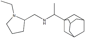 [1-(adamantan-1-yl)ethyl][(1-ethylpyrrolidin-2-yl)methyl]amine Struktur