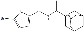 [1-(adamantan-1-yl)ethyl][(5-bromothiophen-2-yl)methyl]amine Struktur