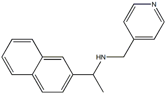 [1-(naphthalen-2-yl)ethyl](pyridin-4-ylmethyl)amine Struktur