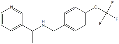 [1-(pyridin-3-yl)ethyl]({[4-(trifluoromethoxy)phenyl]methyl})amine Struktur