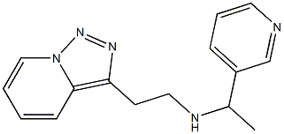 [1-(pyridin-3-yl)ethyl](2-{[1,2,4]triazolo[3,4-a]pyridin-3-yl}ethyl)amine Struktur