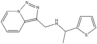 [1-(thiophen-2-yl)ethyl]({[1,2,4]triazolo[3,4-a]pyridin-3-ylmethyl})amine Struktur