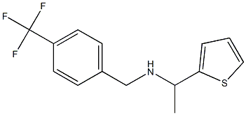 [1-(thiophen-2-yl)ethyl]({[4-(trifluoromethyl)phenyl]methyl})amine Struktur