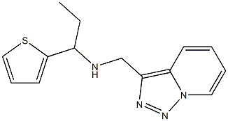 [1-(thiophen-2-yl)propyl]({[1,2,4]triazolo[3,4-a]pyridin-3-ylmethyl})amine Struktur