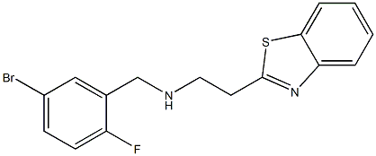 [2-(1,3-benzothiazol-2-yl)ethyl][(5-bromo-2-fluorophenyl)methyl]amine Struktur