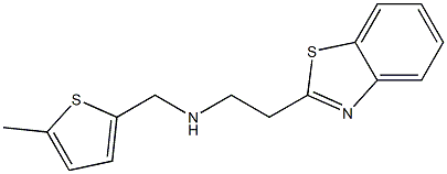 [2-(1,3-benzothiazol-2-yl)ethyl][(5-methylthiophen-2-yl)methyl]amine Struktur