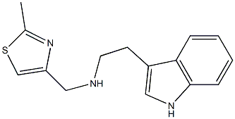 [2-(1H-indol-3-yl)ethyl][(2-methyl-1,3-thiazol-4-yl)methyl]amine Struktur