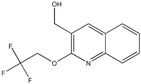 [2-(2,2,2-trifluoroethoxy)quinolin-3-yl]methanol Struktur