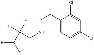 [2-(2,4-dichlorophenyl)ethyl](2,2,3,3-tetrafluoropropyl)amine Struktur