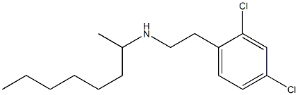 [2-(2,4-dichlorophenyl)ethyl](octan-2-yl)amine Struktur