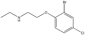 [2-(2-bromo-4-chlorophenoxy)ethyl](ethyl)amine Struktur